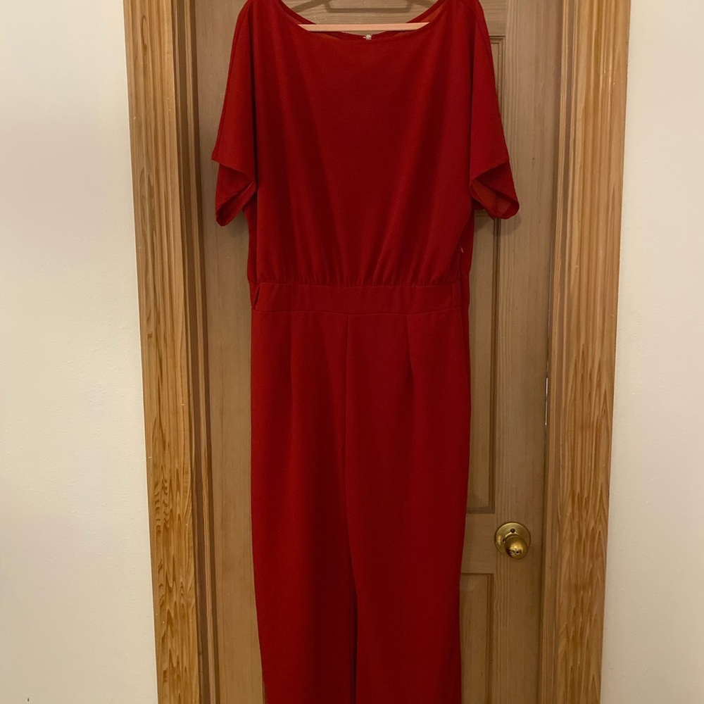 Elegant Red Jumpsuit
